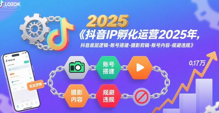 抖音IP孵化運營2025年,抖音底層邏輯-賬號搭建-攝影剪輯-賬號內容-規避違規 - 嚴選資源大全