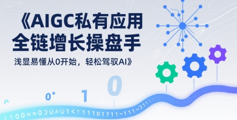 AIGC私有化應用全鏈增長操盤手，淺顯易懂從0開始，輕松駕馭AI - 嚴選資源大全