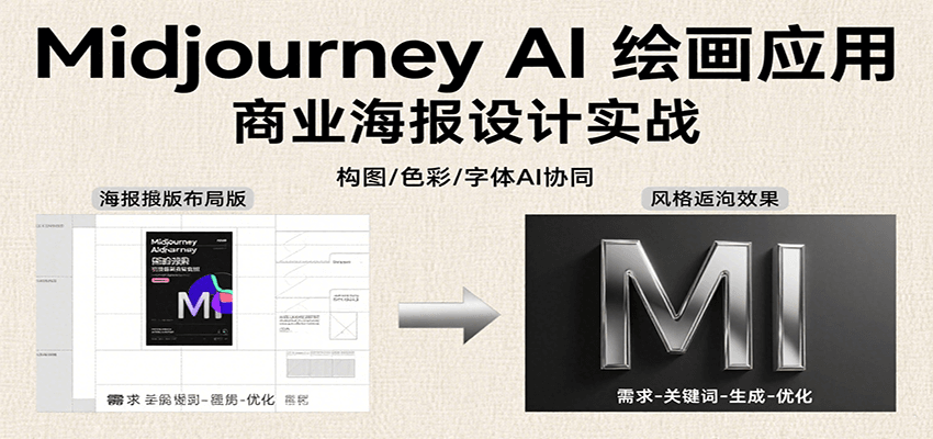 Midjourney AI繪畫應(yīng)用,關(guān)鍵詞指令解析、漫畫頭像制作、海報設(shè)計(jì)、3D人物生成等 - 嚴(yán)選資源大全