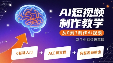 AI短視頻制作教學(xué),從0到1制作AI視頻 - 嚴(yán)選資源大全