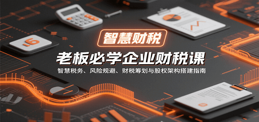 老板必學(xué)企業(yè)財(cái)稅課：智慧稅務(wù)、風(fēng)險(xiǎn)規(guī)避、財(cái)稅籌劃與股權(quán)架構(gòu)搭建指南 - 嚴(yán)選資源大全