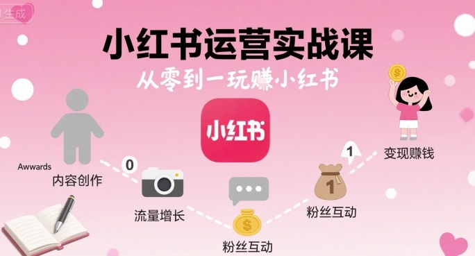 小紅書運營實戰課,從零到一玩賺小紅書 - 嚴選資源大全