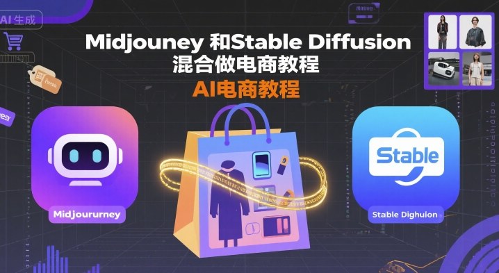 Midjourney和Stable Diffusion混合做電商教程-ai電商教程 - 嚴選資源大全