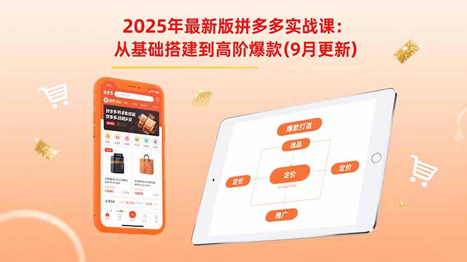 2025年最新版拼多多實戰(zhàn)課：從基礎(chǔ)搭建到高階爆款(9月更新 - 嚴(yán)選資源大全