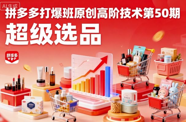 拼多多打爆班原創(chuàng)高階技術(shù)第50期，超級(jí)選品 - 嚴(yán)選資源大全