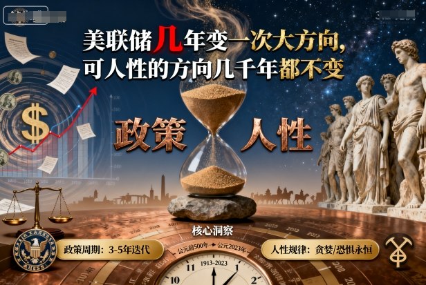 付費(fèi)文章:美聯(lián)儲(chǔ)幾年變一次大方向,可人性的方向幾千年都不變 - 嚴(yán)選資源大全