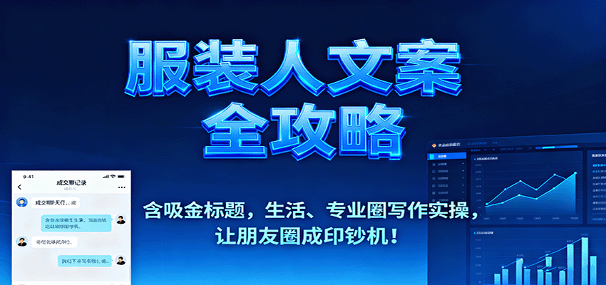 服裝人文案全攻略,含吸金標題,生活、專業(yè)圈寫作實操,讓朋友圈成印鈔機! - 嚴選資源大全