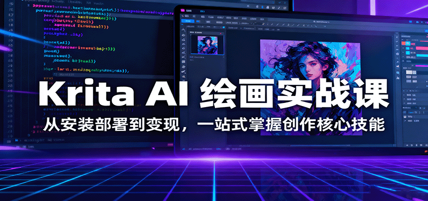 Krita AI 繪畫實戰課：從安裝部署到變現，一站式掌握創作核心技能 - 嚴選資源大全