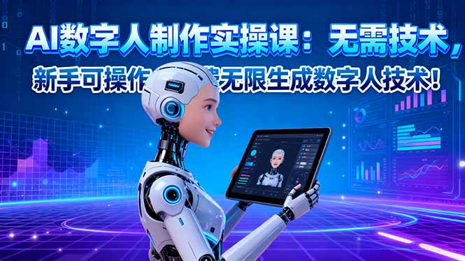 AI數字人制作實操課：無需技術，新手可操作，免費無限生成數字人技術！ - 嚴選資源大全