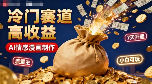 公眾號冷門賽道，用AI做情感漫畫，7天開通流量主，操作簡單，小白可玩 - 嚴選資源大全