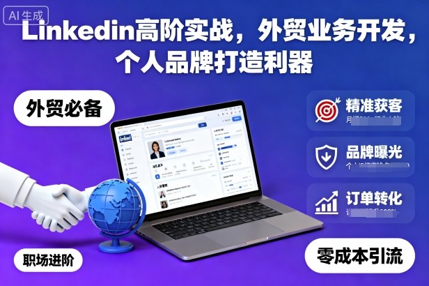 Linkedin高階實戰，外貿業務開發，個人品牌打造利器 - 嚴選資源大全