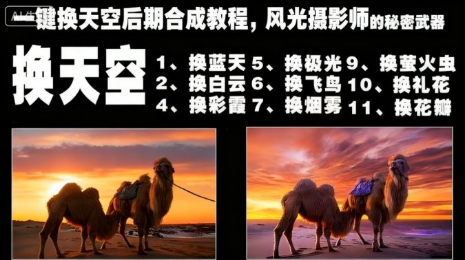 一鍵換天空后期合成教程，風光攝影師的秘密武器 - 嚴選資源大全