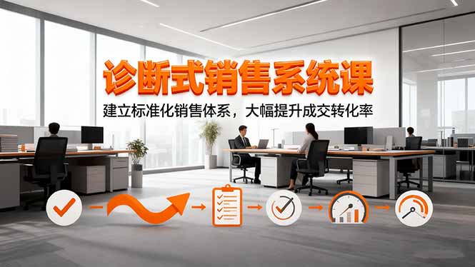 診斷式銷售系統(tǒng)課,建立標(biāo)準(zhǔn)化銷售體系,大幅提升成交轉(zhuǎn)化率 - 嚴(yán)選資源大全