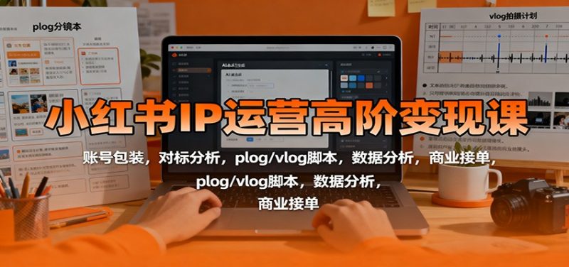 小紅書IP運營高階變現課:賬號包裝,對標分析,plog/vlog腳本,數據分析,商業接單 - 嚴選資源大全 - 嚴選資源大全