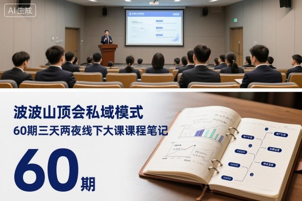 波波山頂會私域模式60期三天兩夜線下大課課程筆記(文檔) - 嚴(yán)選資源大全