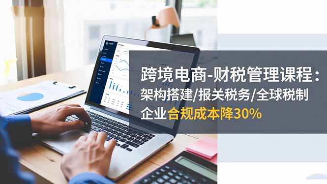 跨境電商-財稅管理課程:架構搭建/報關稅務/全球稅制,企業合規成本降30% - 嚴選資源大全