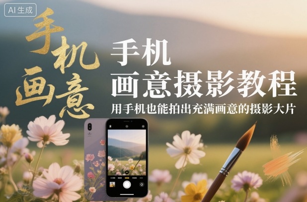 手機畫意攝影教程，用手機也能拍出充滿畫意的攝影大片 - 嚴選資源大全