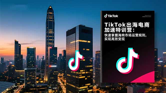 TikTok出海電商加速特訓營：快速掌握海外市場運營規則，實現高效變現 - 嚴選資源大全