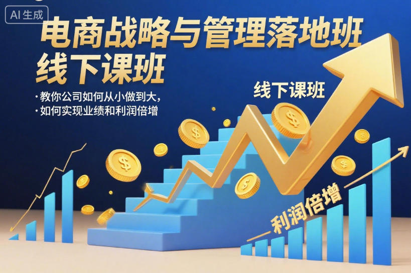電商戰(zhàn)略與管理落地班線下課,教你公司如何從小做到大,如何實(shí)現(xiàn)業(yè)績(jī)和利潤(rùn)倍增【錄音】 - 嚴(yán)選資源大全