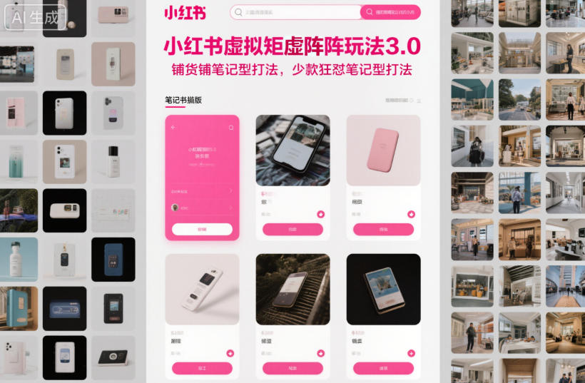 小紅書虛擬矩陣玩法3.0，鋪貨鋪筆記型打法，少款狂懟筆記型打法 - 嚴選資源大全